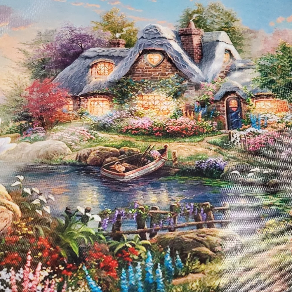 Disney Mickey and Minnie Sweetheart Cove Print by Thomas Kinkade